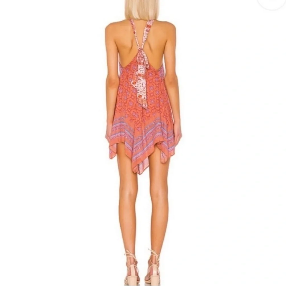 Free People Make me Yours Halter Neck Mini Dress Sz S - Picture 2 of 10